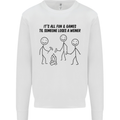 Funny Camping Weiner Mens Sweatshirt Jumper White