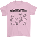 Funny Camping Weiner Mens T-Shirt 100% Cotton Light Pink