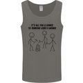 Funny Camping Weiner Mens Vest Tank Top Charcoal