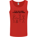 Funny Camping Weiner Mens Vest Tank Top Red