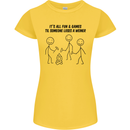 Funny Camping Weiner Womens Petite Cut T-Shirt Yellow