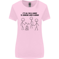 Funny Camping Weiner Womens Wider Cut T-Shirt Light Pink