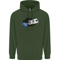 Funny Caravan Space Shuttle Caravanning Childrens Kids Hoodie Forest Green