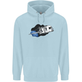 Funny Caravan Space Shuttle Caravanning Childrens Kids Hoodie Light Blue