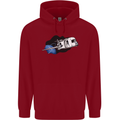 Funny Caravan Space Shuttle Caravanning Childrens Kids Hoodie Red