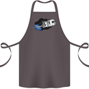 Funny Caravan Space Shuttle Caravanning Cotton Apron 100% Organic Dark Grey