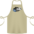 Funny Caravan Space Shuttle Caravanning Cotton Apron 100% Organic Khaki
