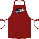 Funny Caravan Space Shuttle Caravanning Cotton Apron 100% Organic Maroon
