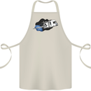 Funny Caravan Space Shuttle Caravanning Cotton Apron 100% Organic Natural