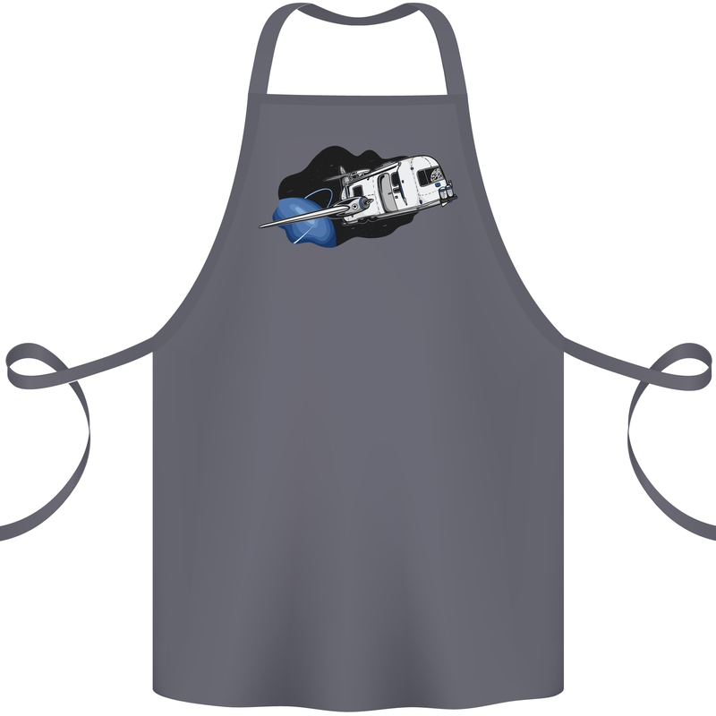 Funny Caravan Space Shuttle Caravanning Cotton Apron 100% Organic Steel