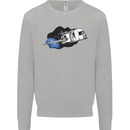 Funny Caravan Space Shuttle Caravanning Kids Sweatshirt Jumper Sports Grey