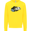 Funny Caravan Space Shuttle Caravanning Kids Sweatshirt Jumper Yellow