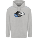 Funny Caravan Space Shuttle Caravanning Mens 80% Cotton Hoodie Sports Grey