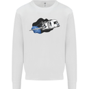 Funny Caravan Space Shuttle Caravanning Mens Sweatshirt Jumper White