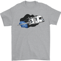 Funny Caravan Space Shuttle Caravanning Mens T-Shirt Cotton Gildan Sports Grey