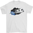 Funny Caravan Space Shuttle Caravanning Mens T-Shirt Cotton Gildan White