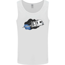 Funny Caravan Space Shuttle Caravanning Mens Vest Tank Top White