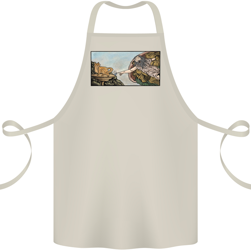 Funny Cat Creation Cotton Apron 100% Organic Natural