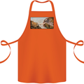 Funny Cat Creation Cotton Apron 100% Organic Orange