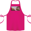 Funny Cat Creation Cotton Apron 100% Organic Pink