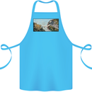 Funny Cat Creation Cotton Apron 100% Organic Turquoise