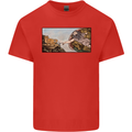 Funny Cat Creation Kids T-Shirt Childrens Red