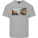 Funny Cat Creation Kids T-Shirt Childrens Sports Grey