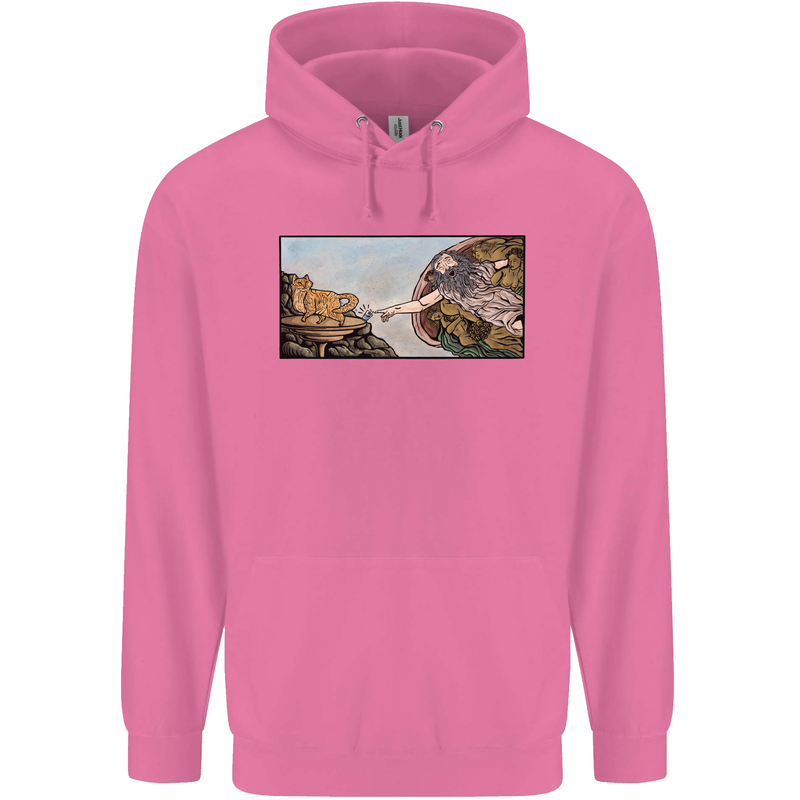 Funny Cat Creation Mens 80% Cotton Hoodie Azelea