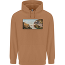 Funny Cat Creation Mens 80% Cotton Hoodie Caramel Latte