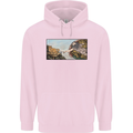 Funny Cat Creation Mens 80% Cotton Hoodie Light Pink