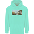 Funny Cat Creation Mens 80% Cotton Hoodie Peppermint