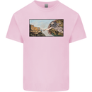 Funny Cat Creation Mens Cotton T-Shirt Tee Top Light Pink
