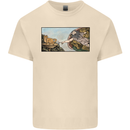 Funny Cat Creation Mens Cotton T-Shirt Tee Top Natural