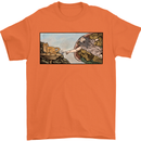 Funny Cat Creation Mens T-Shirt 100% Cotton Orange
