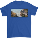 Funny Cat Creation Mens T-Shirt 100% Cotton Royal Blue