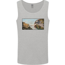 Funny Cat Creation Mens Vest Tank Top Sports Grey
