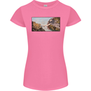 Funny Cat Creation Womens Petite Cut T-Shirt Azalea