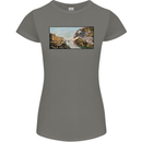 Funny Cat Creation Womens Petite Cut T-Shirt Charcoal