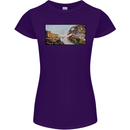 Funny Cat Creation Womens Petite Cut T-Shirt Purple