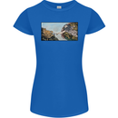 Funny Cat Creation Womens Petite Cut T-Shirt Royal Blue
