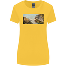 Funny Cat Creation Womens Wider Cut T-Shirt Yellow