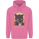 Funny Cat I Hate Morning People Coffee Childrens Kids Hoodie Azalea