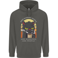 Funny Cat I Hate Morning People Coffee Childrens Kids Hoodie Storm Grey