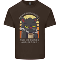 Funny Cat I Hate Morning People Coffee Kids T-Shirt Childrens Chocolate