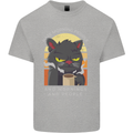 Funny Cat I Hate Morning People Coffee Kids T-Shirt Childrens Sports Grey