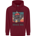 Funny Cat Miss My Party People Alcohol Beer Childrens Kids Hoodie Maroon