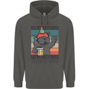 Funny Cat Miss My Party People Alcohol Beer Childrens Kids Hoodie Storm Grey