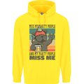 Funny Cat Miss My Party People Alcohol Beer Childrens Kids Hoodie Yellow