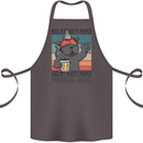 Funny Cat Miss My Party People Alcohol Beer Cotton Apron 100% Organic Dark Grey