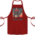 Funny Cat Miss My Party People Alcohol Beer Cotton Apron 100% Organic Maroon
